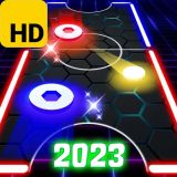Glowing Air Hockey Game