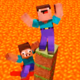 Noob vs. Pro, But Floor: Lava in Minecraft