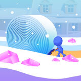 Game: Cleaning the Snow in the Yard