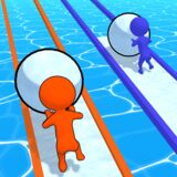 Snowball Racing Game