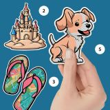 Color by Numbers: Sticker Book