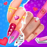 Valentine’s Day Nail Salon Game